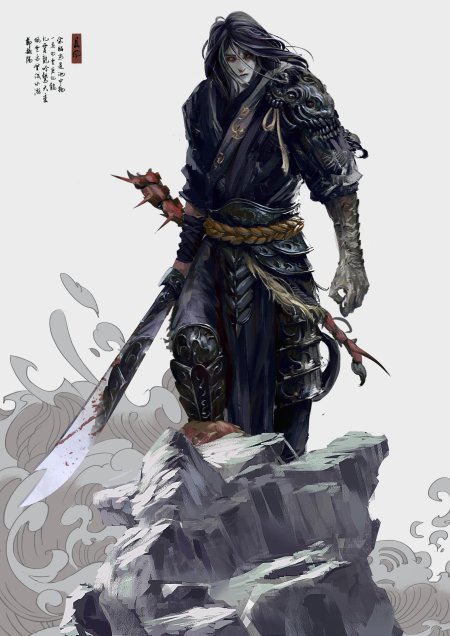 Полуэльф самурай