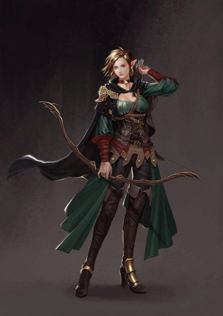 D&amp;d лесная эльфийка разбойница