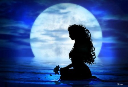 Девушка луна