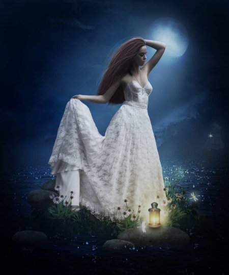 Девушка луна