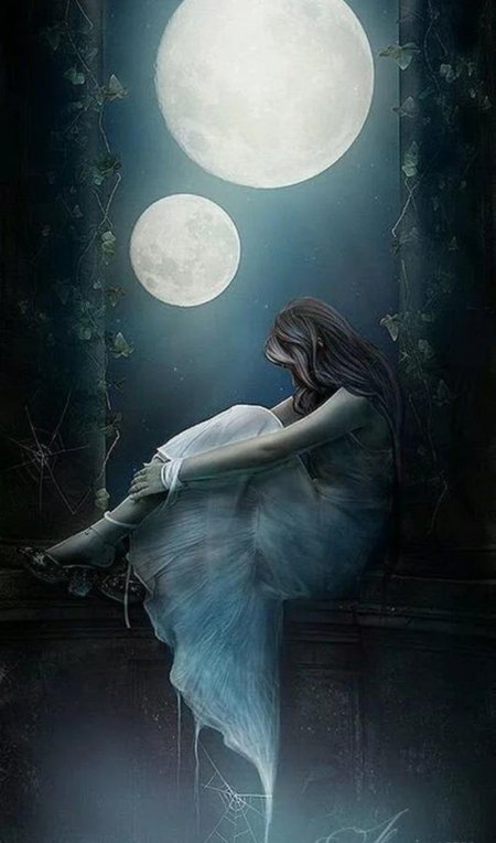 Девушка луна