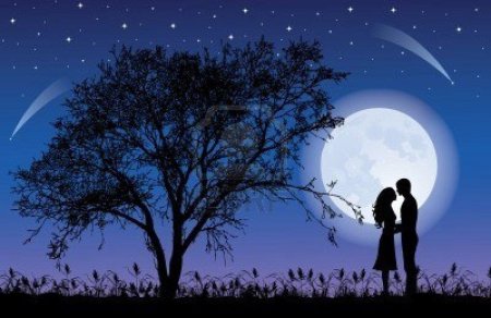 Влюбленные под луной