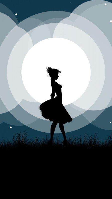 Силуэт девушек