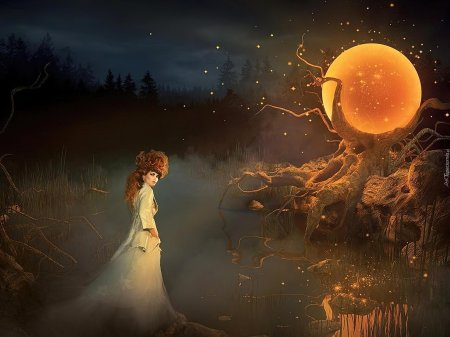 Фэнтези ночь луна