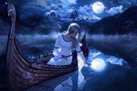 Девушка и луна