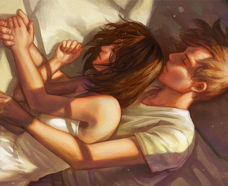 Влюбленная пара арт