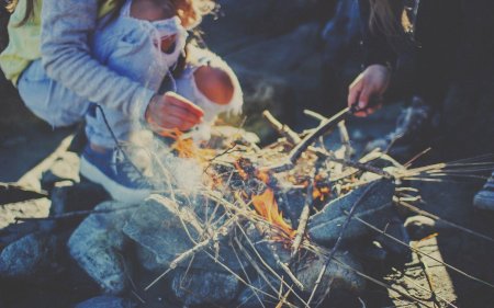 Огонь костер