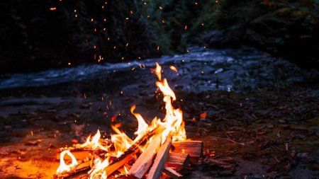 Костер огонь