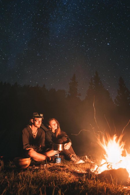 Люди у костра