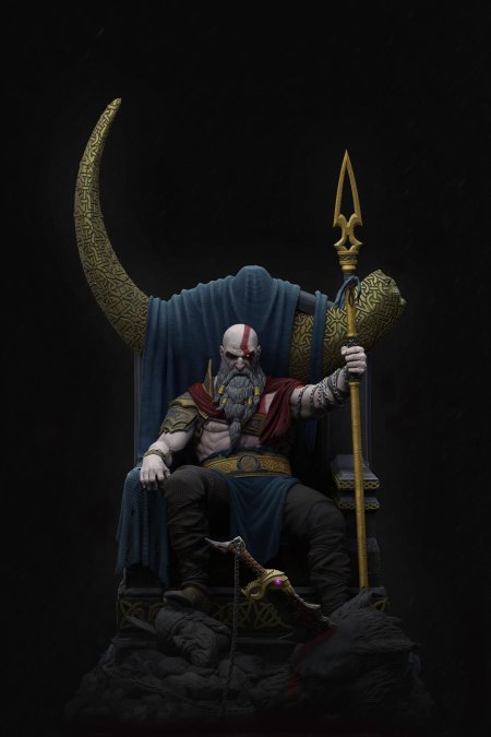 Кратос на троне