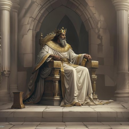 Царь сидит на троне