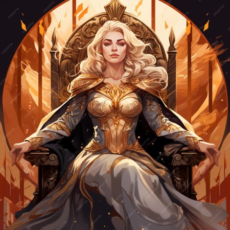 Девушка на троне