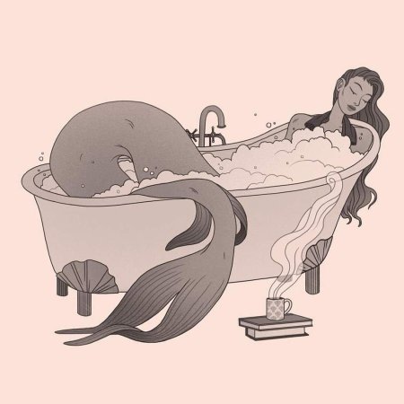 Русалка иллюстрация