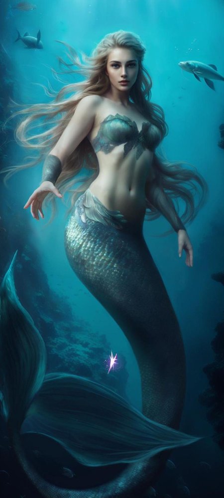 Красивая русалка