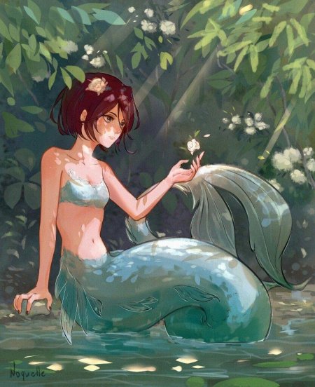 Аниме русалка