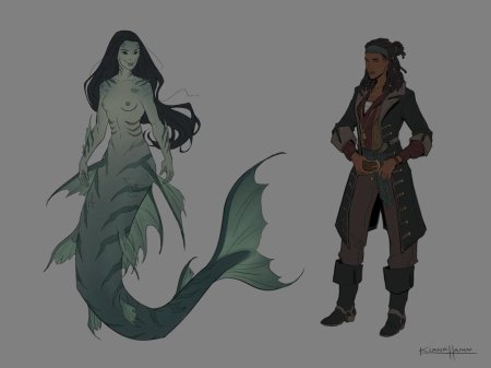 Русалка концепт арт