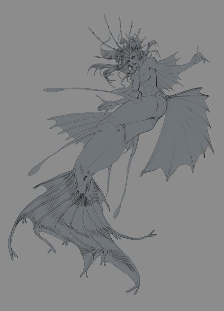 Рисунки русалка