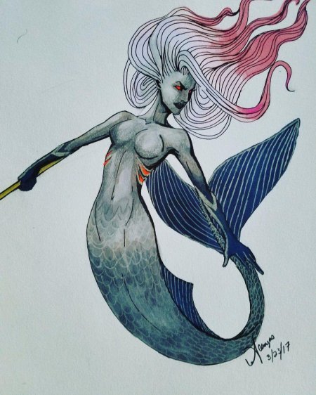 Рисунки русалка