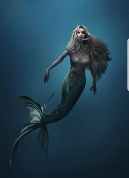 Настоящая сирена русалка