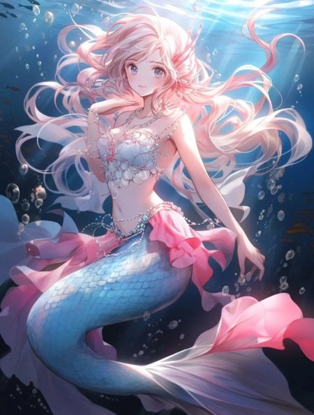 Аниме русалка