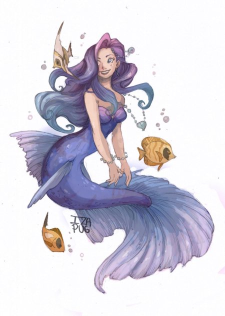 Рисунки русалка