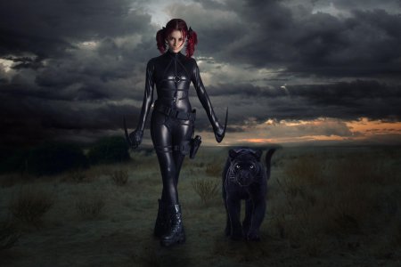 Девушка пантера