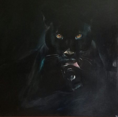 Картина чёрная пантера