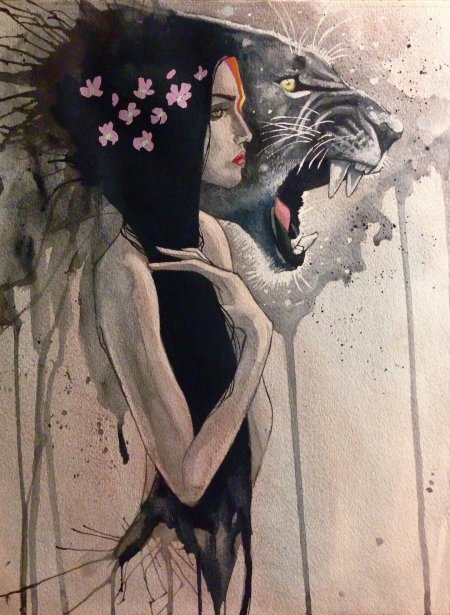 Девушка пантера