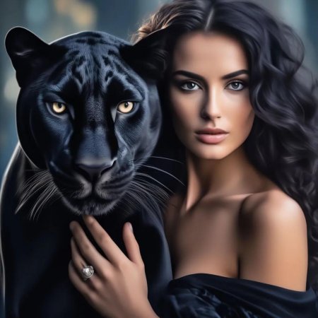 Девушка пантера