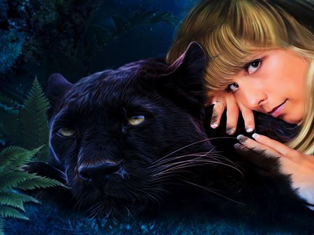 Девушка с пантерой