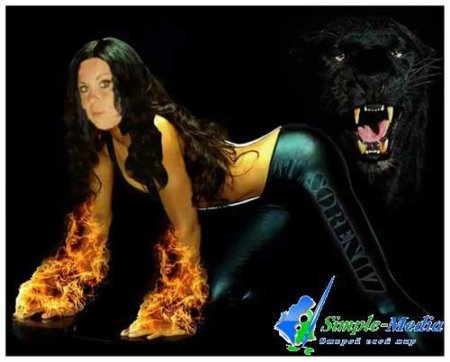 Девушка с пантерой