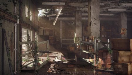 Заброшенный торговый центр the last of us