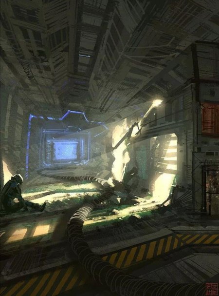 Sci fi заброшенная станция