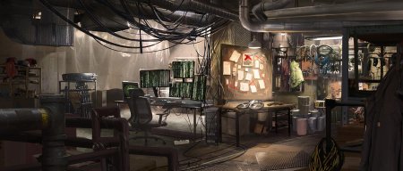 Лаборатория в стиле киберпанк