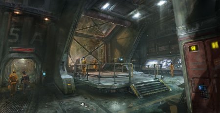 Sci fi военная база бункер