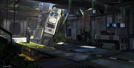 Sci fi заброшенная станция