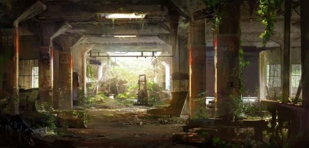 Abandoned factory art