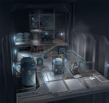 Sci fi бункер арт концепт