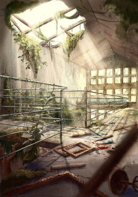 Убежище постап арт