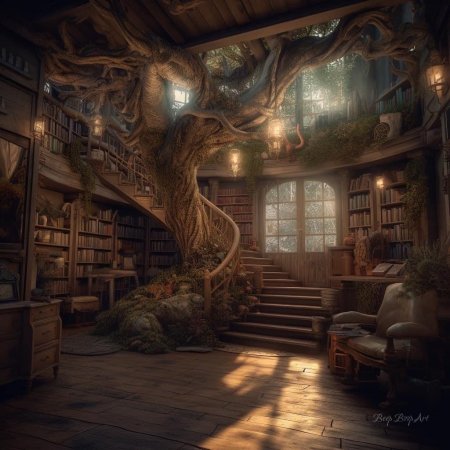 Интерьер библиотеки