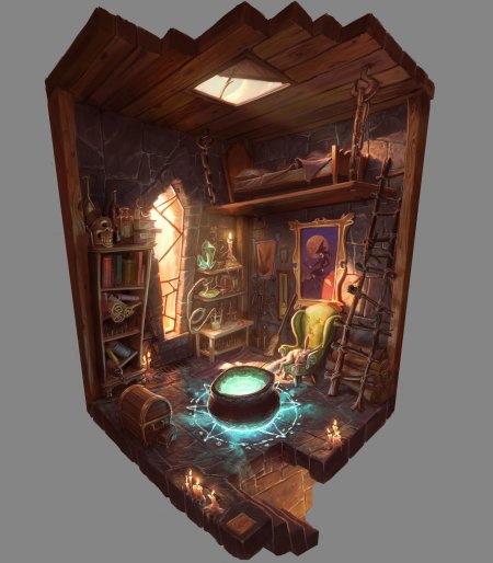 Алхимическая лаборатория арт концепт