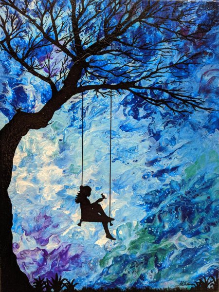 Картина качели