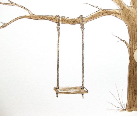 Качели на дереве