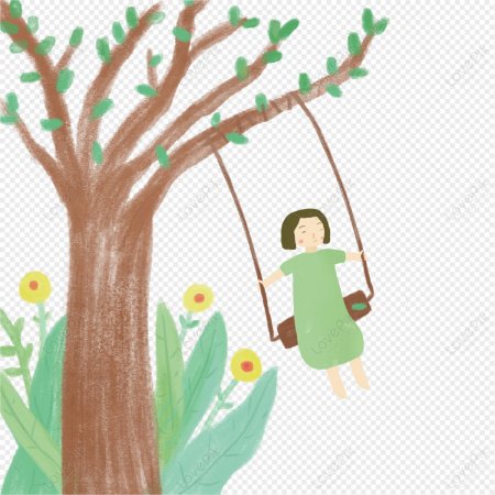 Качели рисунок для детей