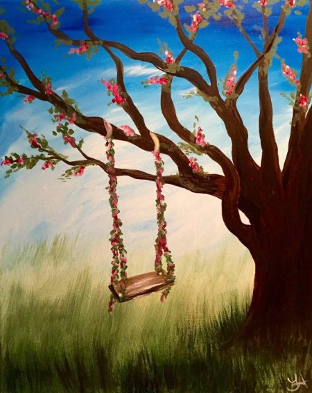 Качели на дереве