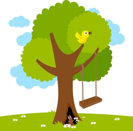 Качели на дереве