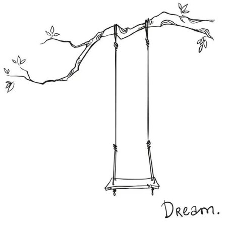 Дерево с качелями