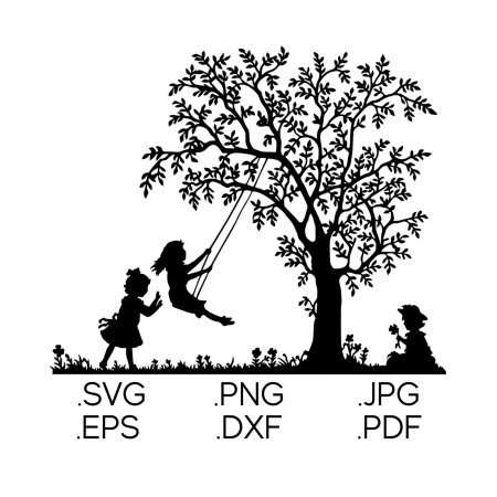 Силуэт дерева