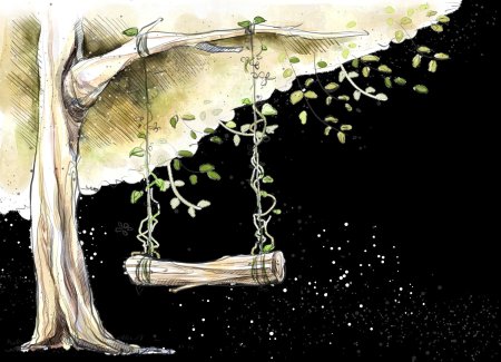 Качели на дереве