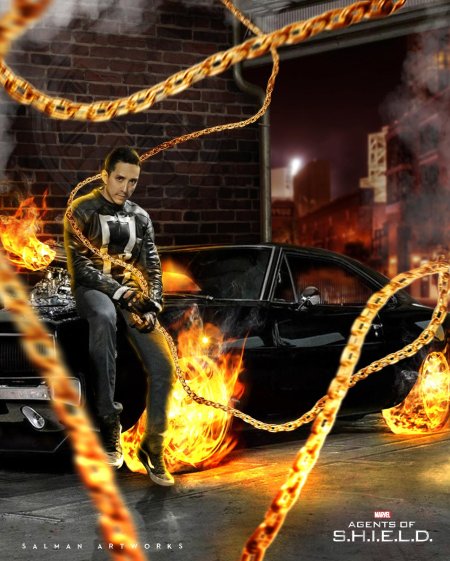 Робби рейес призрачный гонщик агенты щит